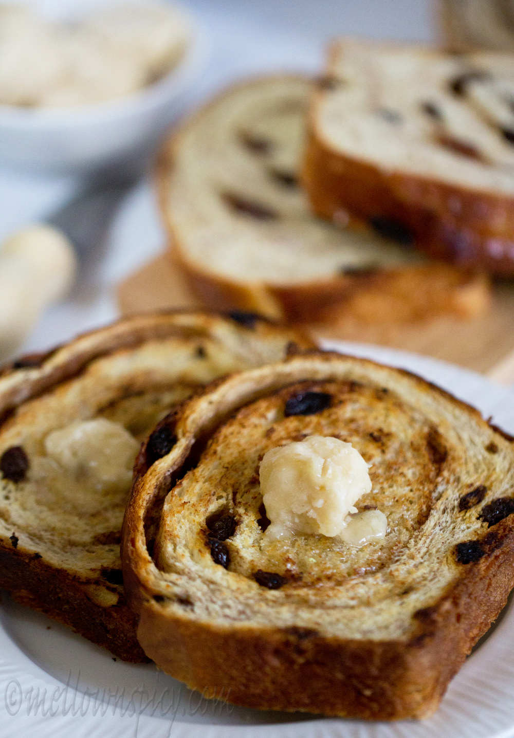 Cinnamon Swirl Raisin Bread |Yeast Bread| - Mellownspicy